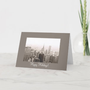 Tarjeta Festiva New York City buenas fiestas