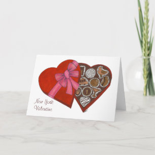 Tarjeta Festiva New York City Valentine Chocolate Box Candy NYC