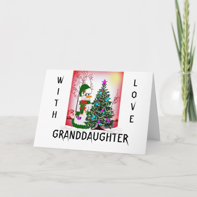 Tarjeta Festiva Nieta con amor (Anverso)