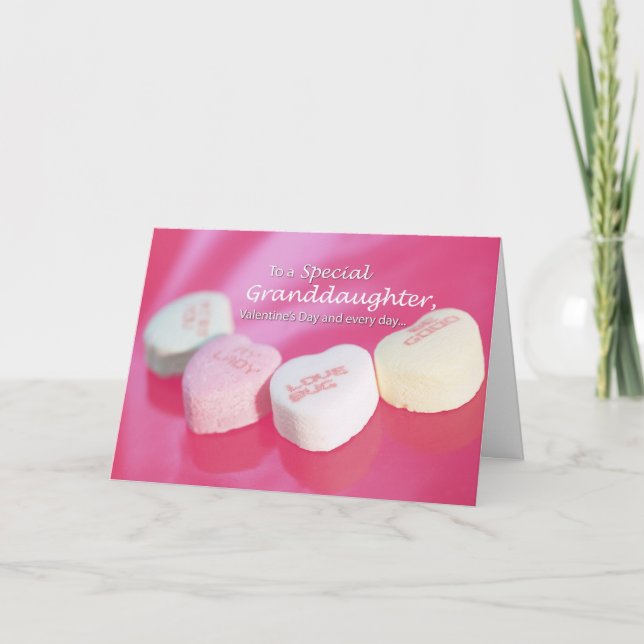 Tarjeta Festiva Nieta de San Valentín (Anverso)