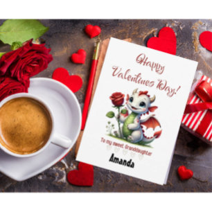 Tarjeta Festiva Nieta Día de San Valentín Personalizado personaliz