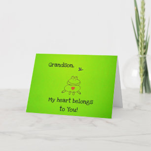 Tarjeta Festiva ¡Nieto, mi corazón te pertenece!
