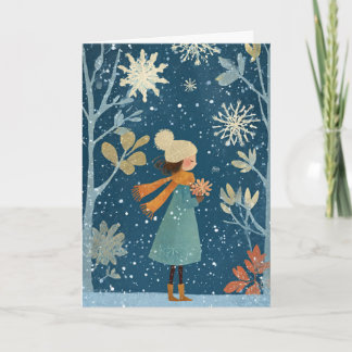 Tarjeta Festiva Nieve