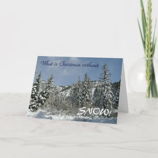 Tarjeta Festiva Nieve
