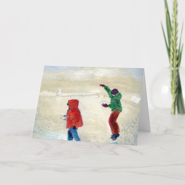 Tarjeta Festiva ¡Nieve! 2014 (Anverso)