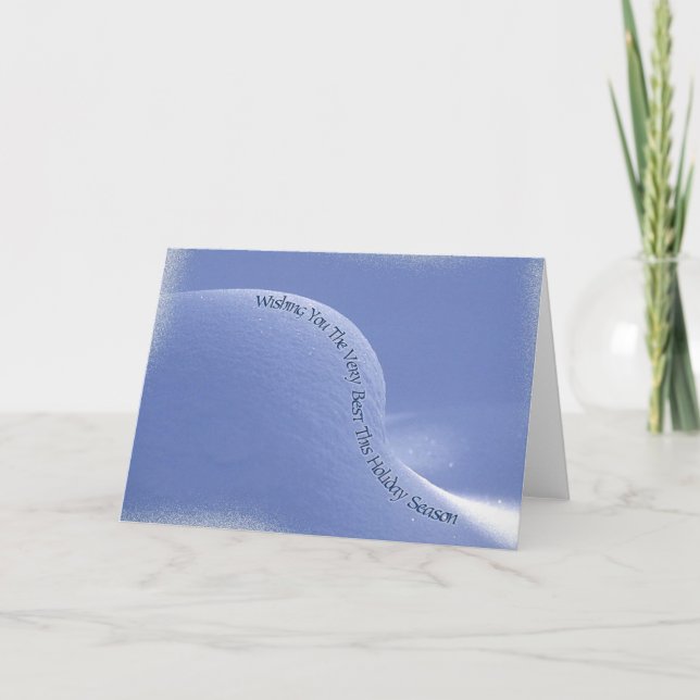 Tarjeta Festiva nieve acumulada por la ventisca del bebé (Anverso)