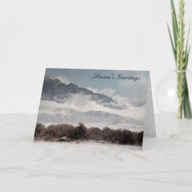 Tarjeta Festiva Nieve de Corrales (Anverso)