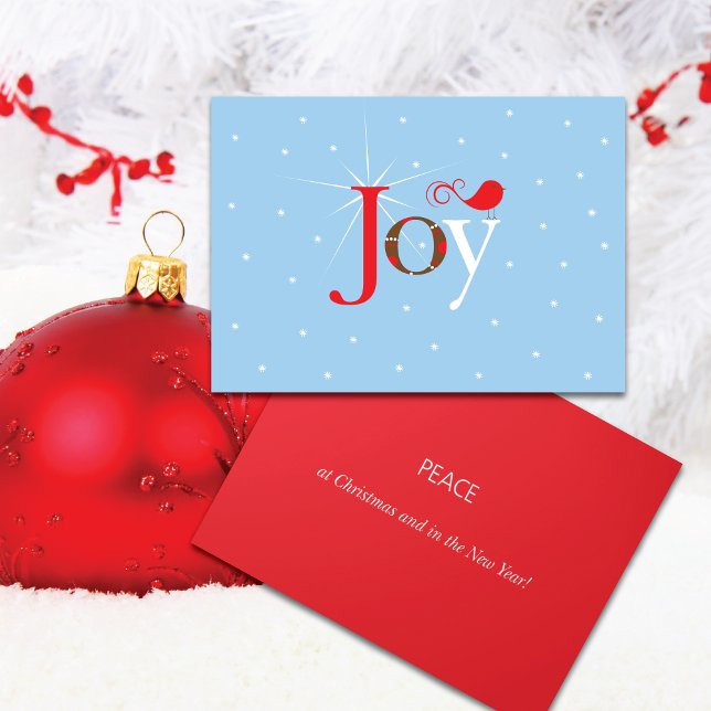 Tarjeta Festiva Nieve de júbilo rojo (Subido por el creador)