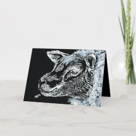 Tarjeta Festiva Nieve de oveja