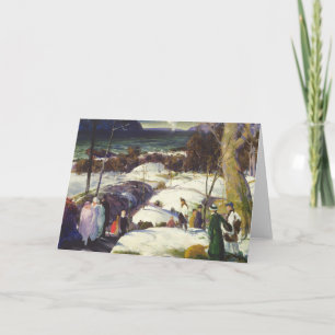 Tarjeta Festiva Nieve de Pascua