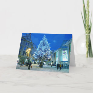 Tarjeta Festiva Nieve en Cardiff