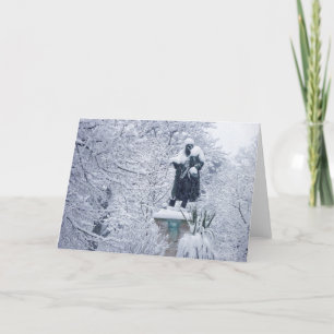 Tarjeta Festiva Nieve en Cardiff