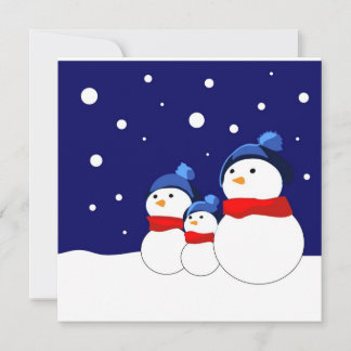 Tarjeta Festiva Nieve personalizado divertida