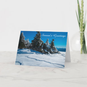 Tarjeta Festiva Nieves esculpidas