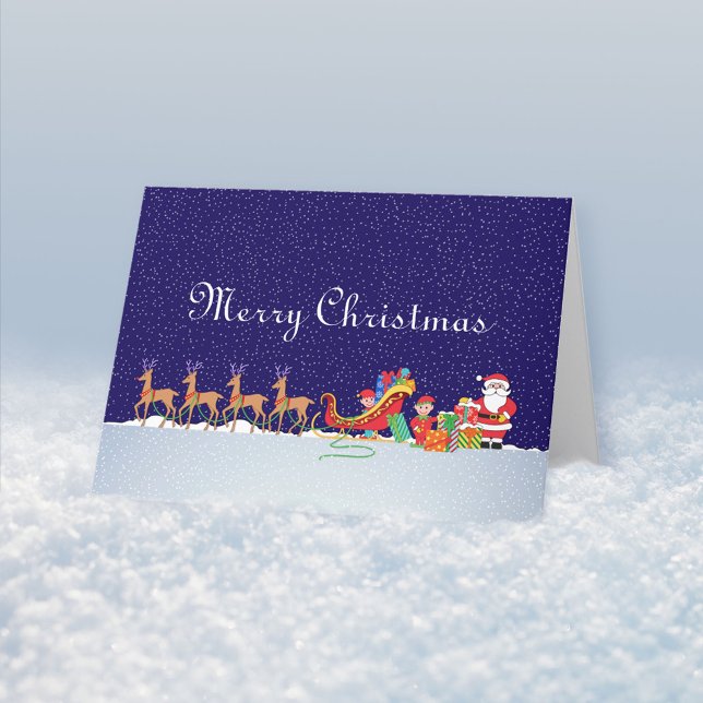 Tarjeta Festiva Night Before Christmas (Subido por el creador)