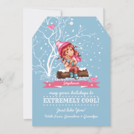 Tarjeta Festiva Niña pequeña y gitana | Navidades de nombres perso