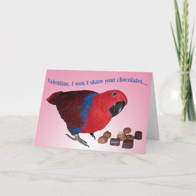 Tarjeta Festiva Ningún chocolate (Anverso)