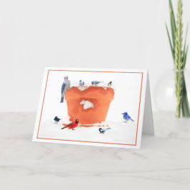 Tarjeta Festiva Ningún copo de nieve nunca cae en el lugar equivoc