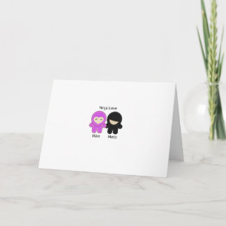 Tarjeta Festiva Ninja