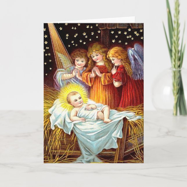 Tarjeta Festiva Niño Jesús (Anverso)
