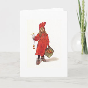 Tarjeta Festiva Niño sueco