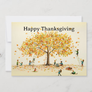 Tarjeta Festiva Niños de Acción de Gracias 14