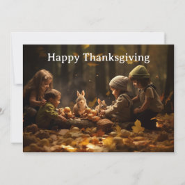 Tarjeta Festiva Niños de Acción de Gracias 18