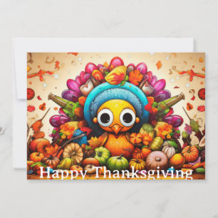 Tarjeta Festiva Niños de Acción de Gracias 2