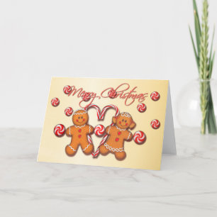 Tarjeta Festiva NIÑOS del PAN DE JENGIBRE de SHARON SHARPE