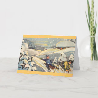 Tarjeta Festiva Niños estonios en manchas