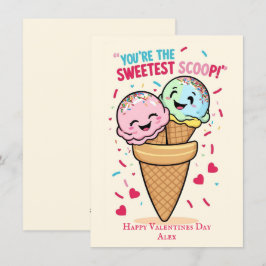 Tarjeta Festiva Niños graciosos Día de San Valentín lindos