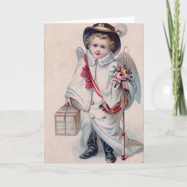 Tarjeta Festiva Niños Navidades de Angel Sweet (Anverso)