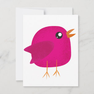 Tarjeta Festiva Niños pajarito lindo