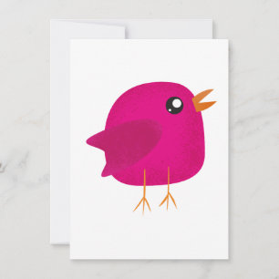 Tarjeta Festiva Niños pajarito lindo