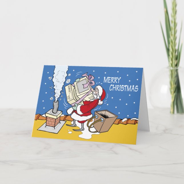 Tarjeta Festiva No. 05 de Papá Noel (Anverso)