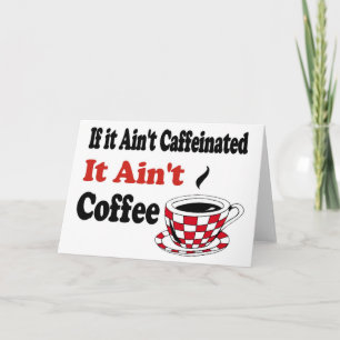 Tarjeta Festiva No es café