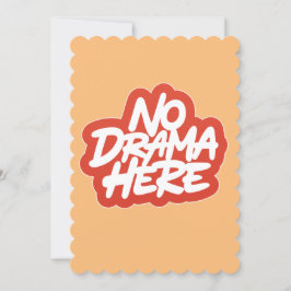 Tarjeta Festiva No hay drama aquí