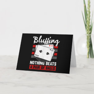 Tarjeta Festiva No Hay Nada Más Que Un Par De Bolas
