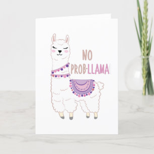 Tarjeta Festiva No hay problema con la llamada graciosa