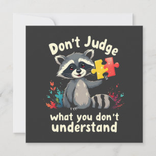 Tarjeta Festiva No juzgues lo que no entiendes el autismo