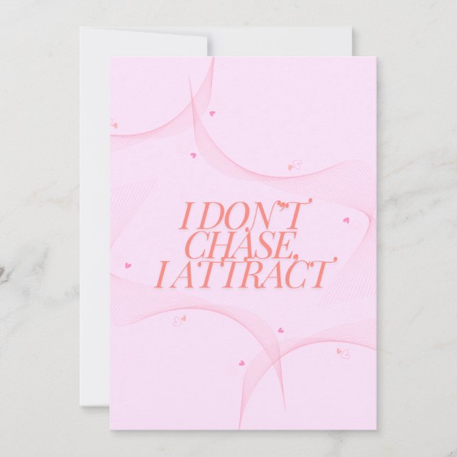 Tarjeta Festiva No lo busco, me atrae (Anverso)