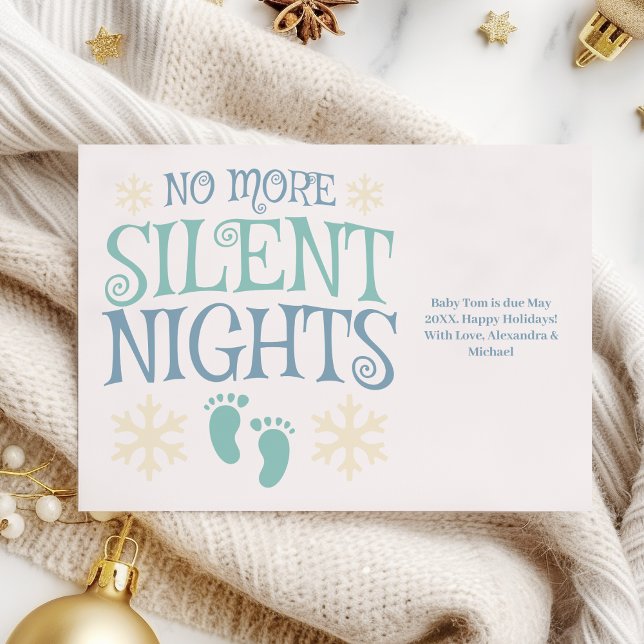 Tarjeta Festiva No más Navidades en silencio Embarazo (Subido por el creador)