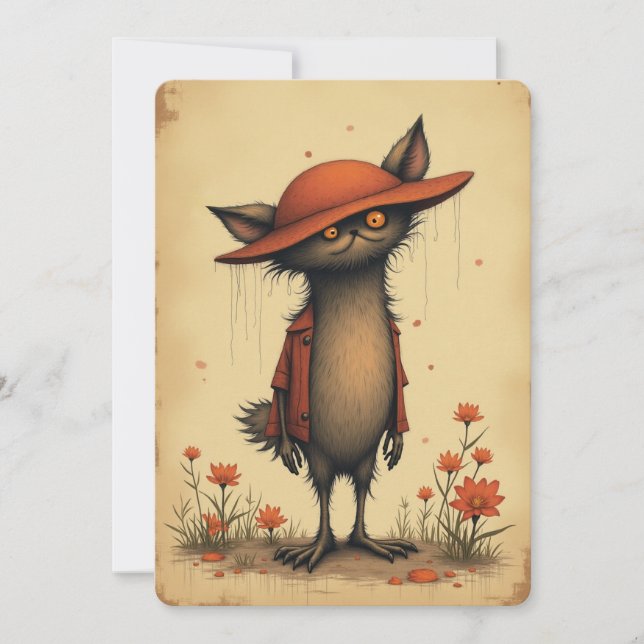 Tarjeta Festiva No pensaste que te escribiría de vuelta, ¿no? (Anverso)