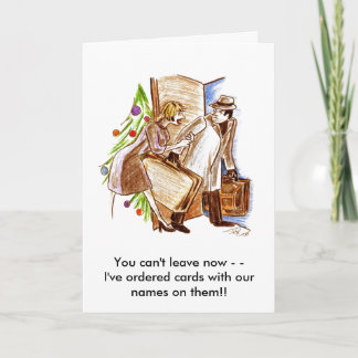 Tarjeta Festiva No puedes irte ahora