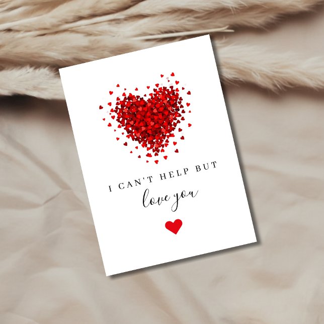 Tarjeta Festiva No Puedo Dejar de Amarte Corazón Romántico San Val (Subido por el creador)