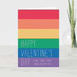Tarjeta Festiva No Puedo Pensar con Claridad | Arcoíris LGBTQ San