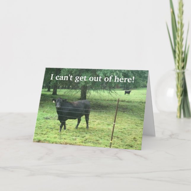 TARJETA FESTIVA ¡NO PUEDO SALIR A DECIR *FELIZ CUMPLEAÑOS* EN PERS (Anverso)