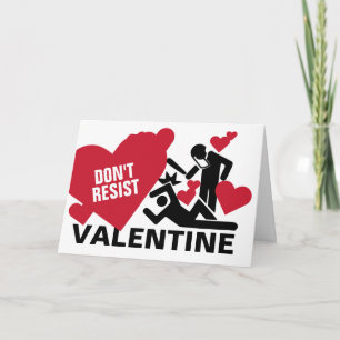 Tarjeta Festiva No resistas al El día de San Valentín