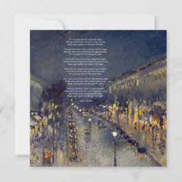 Tarjeta Festiva No se vayan suaves poemas de Dylan Thomas