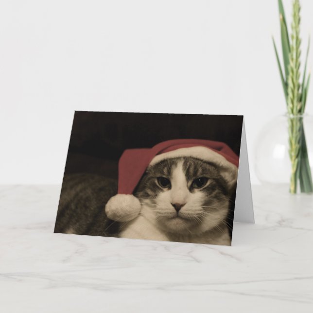 Tarjeta Festiva No sea un grinch (Anverso)